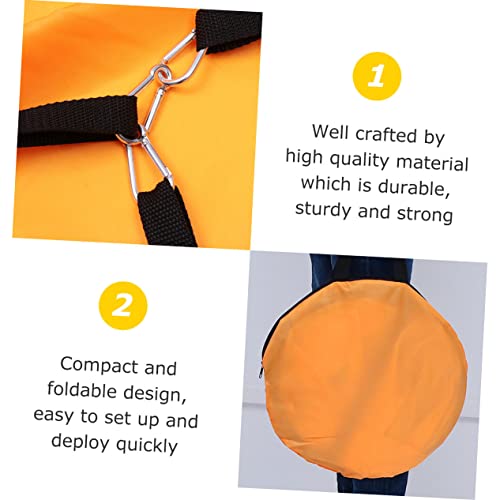 Toyvian 1Pc Kayak Propeller Folding Kayak Sailing Accessories Canoe Sail Foldable Kayak Sail With Window Backing Wind Sailing Pvc Orange Kayak Boat Wind Sail Canoe Kayak Sail Inflatable #TOP5