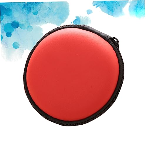 NUOBESTY Red Coin Bag Headphone Pouch Zipper Protect Pouch for Earbuds Cable Usb Memory Card Case4