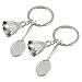 Produktbild EQLEF Metall-Badminton Schlüsselanhänger 3D-Badminton Schlüsselanhänger Key-Organizer für Badminton-Liebhaber / 2 PCS