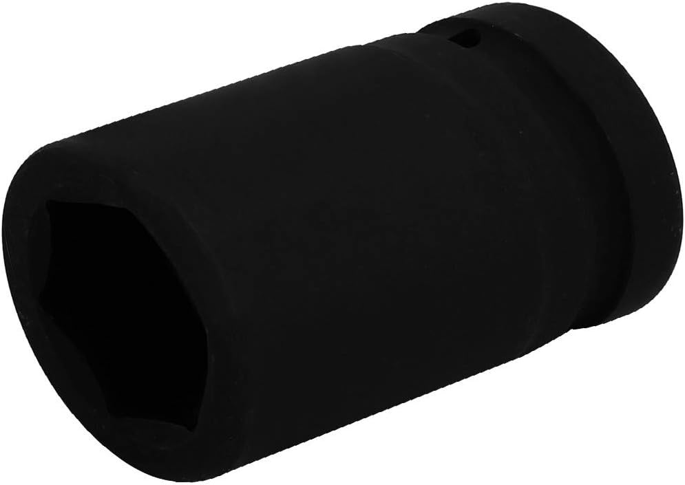 New Lon0167 1-inch Square Drive 33mm Inner Hex 80mm Length CR-MO Steel Black Impact Socket(1-Zoll-Vierkant-Laufwerk, Innensechskant, Innensechskant, 80 mm, CR-MO-Stahl, schwarzer Stecksockel