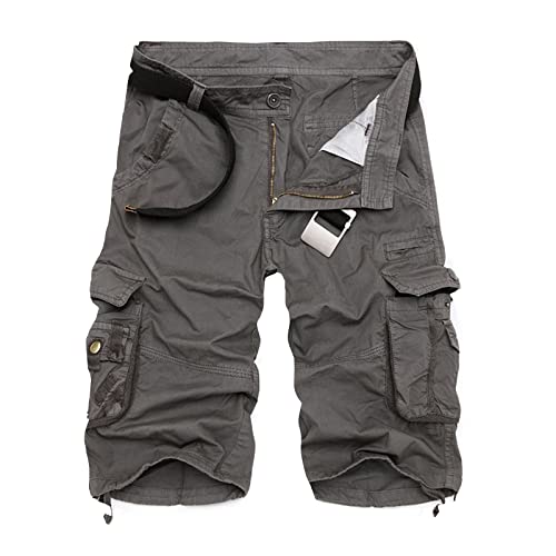 Herren Cargo Shorts Mit Elastischem Bund - Bequeme Bermuda Shorts Für Sommer