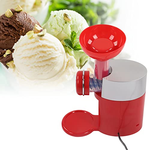 Máquina de Sorvete Vermelha Fácil Limpeza Durável Melhor Sabor Máquina de Fazer Sobremesas de Frutas