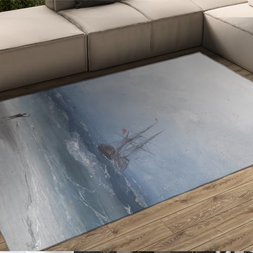 Tapis de sol style Ivan Aivazovsky de qualité supérieure grand format doux et durable - 2