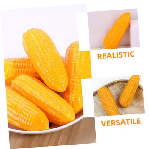 FUNOMOCYA 4pcs Simulated Vegetable Model Decor Vegetables Props Fake Vegetables Model Fake Corn Model Simulation Food Model Lifelike Corn Adornment Ornaments Child Artificial Foam