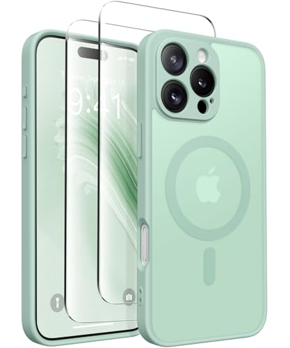 Coque iPhone 16 Pro verte pour femmes et filles