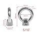 SBRRAIL 5/16 Inch Eye Bolt 316 Stainless Steel Lifting Shoulder Eye Bolts Ring Shaped Eye Hooks for Industrial & Home Use 5 PCS