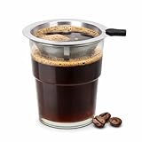 NANSPATH Single Serve Immersion Coffee Maker, Glass Pour Over...