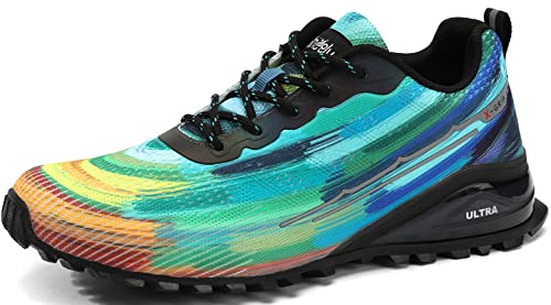 Image of ikunka Men's Fashion Sneakers Lightweight Breathable Walking Shoes Tennis Cross Training Shoe Non Slip Trail Running Shoes