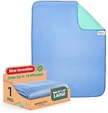 IMPROVIA® Washable Underpads, 34" x 52" (Pack of 1) - Heavy Absorbency Reusable Incontinence Pads fo