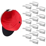 Modern JP Adhesive Hat Hooks for Wall (16-Pack...