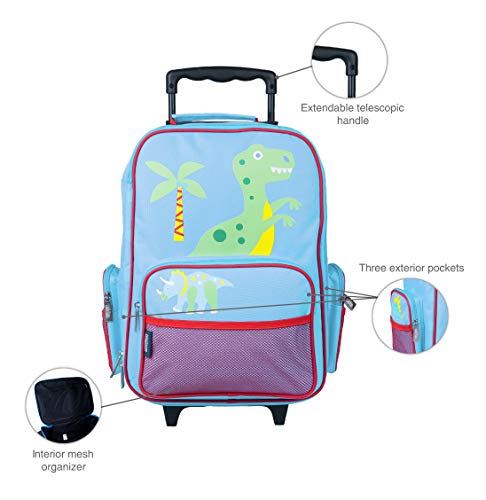 Wildkin Rolling Suitcase With 2 Matching Bag Tags (Dinosaur Land) #TOP3