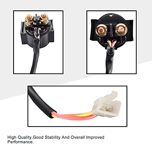 Goofit Solenoid Starter Relay Replacement For 4-Stroke Gy6 Engine 50Cc 150Cc 200Cc 250Cc Atv Dirt Bikes Scooters Go Kart Buggy Quad 4 Wheeler Pit Bike Moped #TOP2