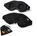 Dream Essentials Escape Luxury Sleep Mask with Earplugs and Carry Pouch (Black)