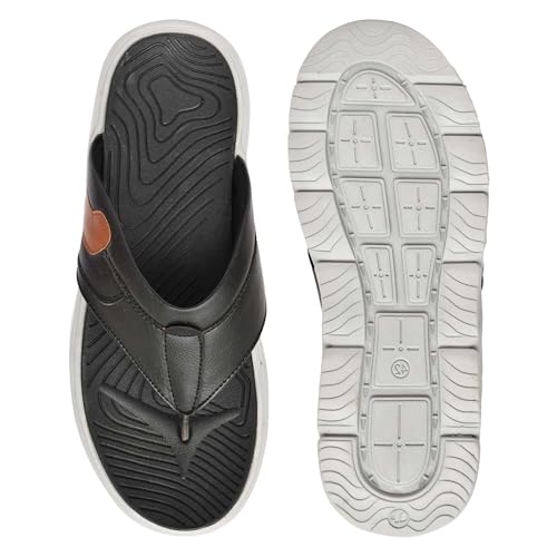 Image of HEALTH FIT Super Soft Ortho Care Bounce Back Anti-Skid Water Resistant Slippers /Doctor Chappal & Footwear-Men-HF-112