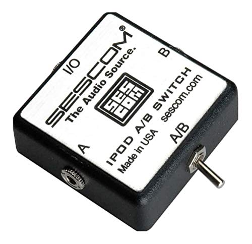 Sescom SES-IPOD-AB iPod Stereo Audio MP3 FLAC WMA Player A/B Switch 3.5mm (1/8)