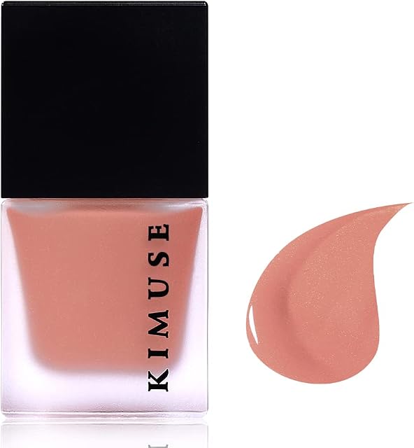 KIMUSE Cheek Gel Cream Liquid Blush Makeup, Lightweight Breathable Feel, Sheer Flush Of Color, Natural Looking, Mlik Tea, 0.28 Fl Oz