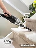 CROWNSHOP 2-in-1 Corded Vacuum Cleaner | 1000W Powerful Upright & Handheld Hoover | HEPA Filter | Lightweight for Carpets & Hard Floors | Hair Tools (Grey) - Image 3