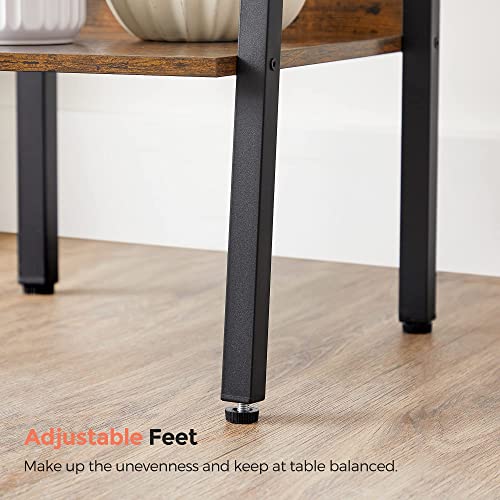 Vasagle Bookshelf, 5-Tier Ladder Shelf, Freestanding Storage Shelves, For Home Office Living Room Bedroom Kitchen, Steel Frame, Simple Assembly, Industrial, Rustic Brown And Black Ulls109B01 #TOP5