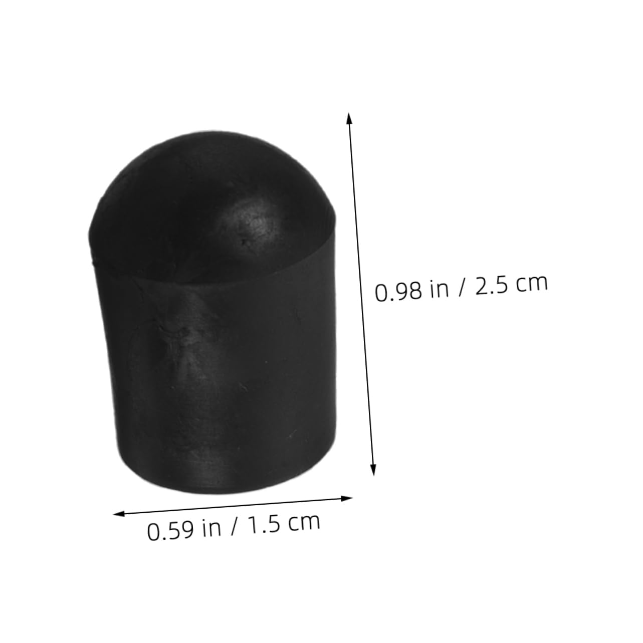 HEMOTON Accessories 6pcs Endpin Protector Caps Anti-slip Endpin Tips for Durable Rubber Easy Installation for Practice and Performance