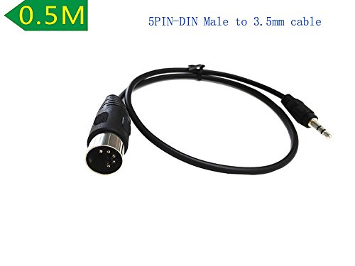 Cable DIN 5 pines a Jack 3.5mm macho 0.5 m miniatura 2