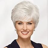 Paula Young Sensational Short Wig – Voluminous Classic Cut with Textured Layers - Available in Assorted Colors including Blonde, Silver, Brown & Red – Lightweight, Natural-Looking, Synthetic Hairpiece