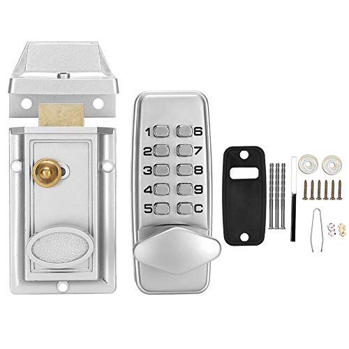 Mechanical Keyless Door Lock, Waterproof Digital Electronic Password Lock Deadbolt, Security Code Door Lock For Outer/Inner Door, Wooden Door, Patio Door, Courtyard Door, Etc #TOP1