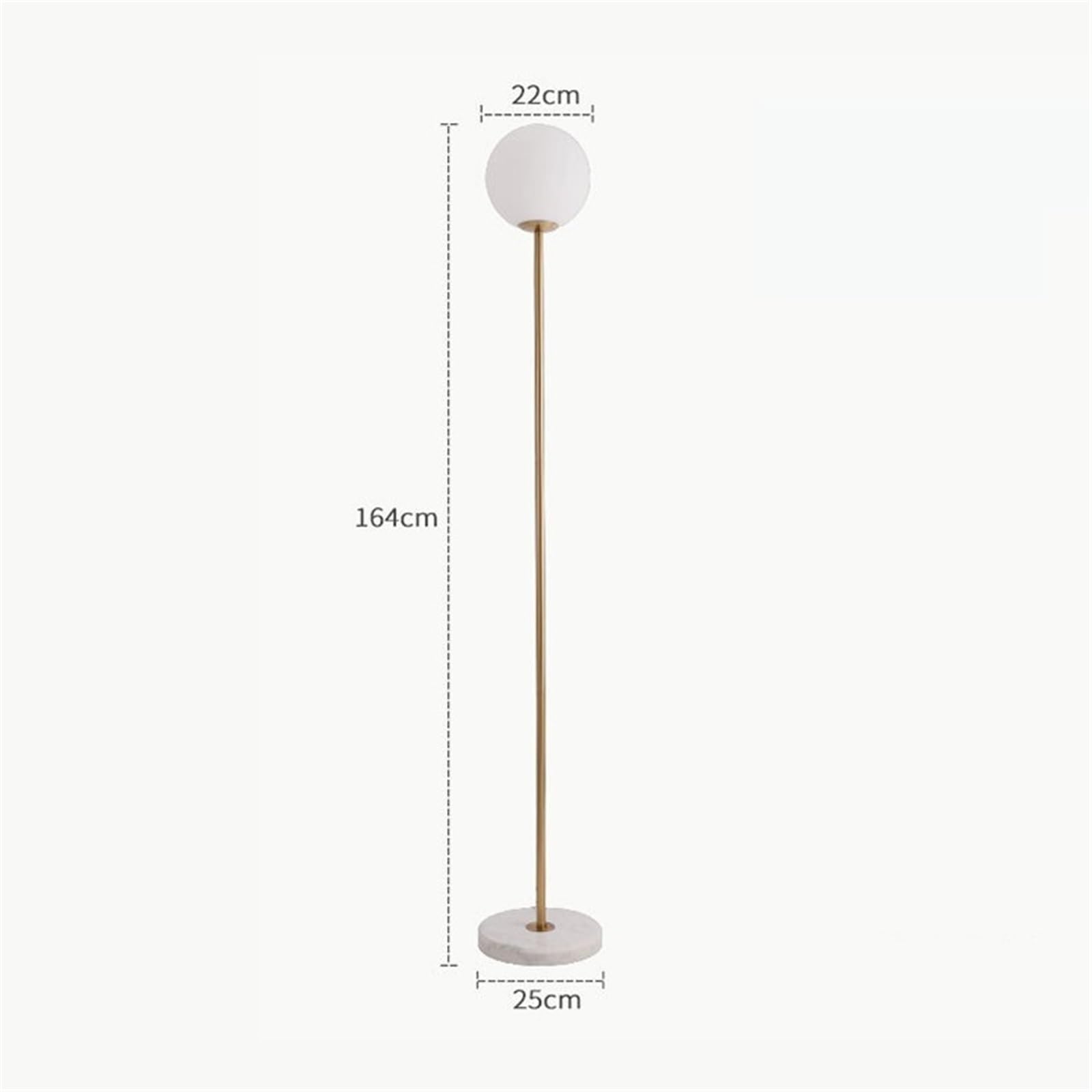 Metalowa lampa stojąca do dekoracji domu marmurowa podstawa lampa podłogowa