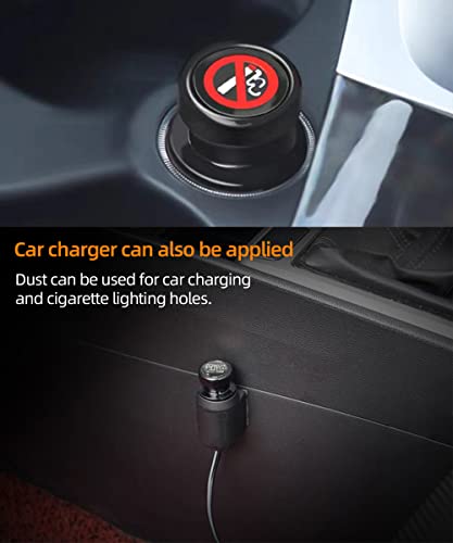 Yakefly 2 Pack Universal Cigarette Lighter Cover Cap,Car Lighter Cap,Car Accessory Cigarette Lighter Plug Cover,Waterproof Dustproof Dust Cover Cigarette Lighter Socket Cover Cap #TOP2