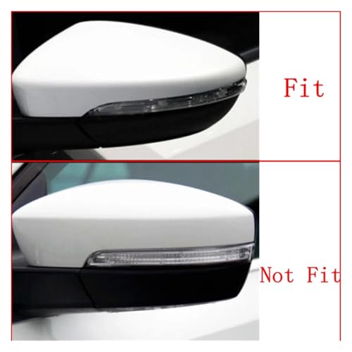 Couvercle de rétroviseur aspect carbone haut de gamme pour Passat B7 et Scirocco