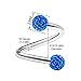 2PCS Stainless Steel Twisted Barbell 16 gauge 5/16 8mm 3mm Sapphire Crystal Ball Tragus Earrings Labret Piercing Jewelry 2159