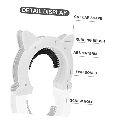 Puerta para gatos y perros COLLBATH de abs blanco para el hogar 7