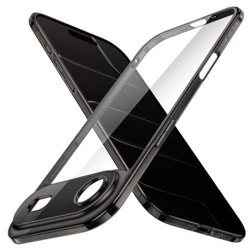 Image of JETech Slim Case for iPhone Air with Camera Lens Full Protection, Ultra-Thin Lightweight Clear Minimalist Protective Phone Cover, 6.5-Inch Display (Black)