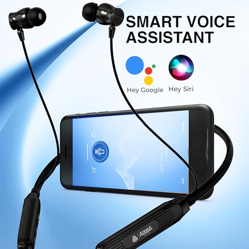 Image of AROMA NB124 Cosmo Neckband Bluetooth | Upto 100 Hours Playtime, ENC, Voice Changer, Fast Charging