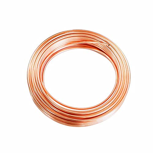 Tubo di Rame da 5 Metri/Bobina di Rame Tubo di Rame for Aria condizionata 99,9% Tubo di Rame Morbido T2 OD2/3/4/6/8/10/12/14mm (Color : 5 Meter, Size : OD 8mm x T 1.5mm)