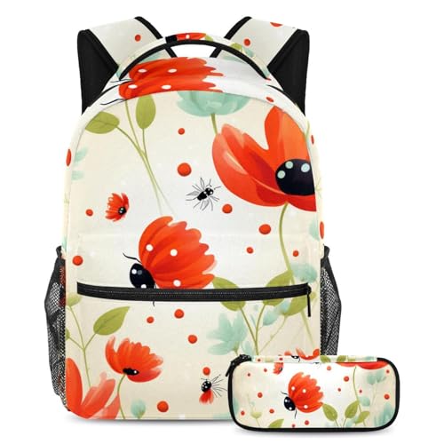 Sac à dos pour garçons et filles avec rangement trousse à crayons