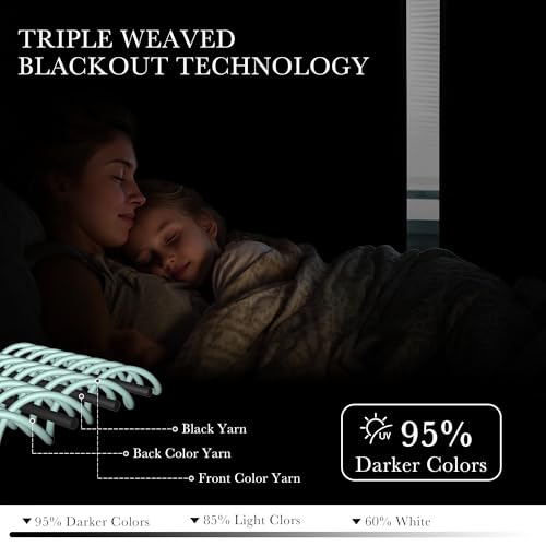 Image of PONY DANCE Kitchen Curtains 24 inch Length - Blackout Camper Curtains for Travel Trailers, Set of 2 Panels Tiers, Short Small Window Drapes for Bathroom & Basement, Ideal for RV Camper, Black