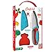 Chefclub Kids - Cuchillo de cocina para niños - Cuchillo de plástico y acero inoxidable con protector de dientes y protector de lámina, herramienta segura y ergonómica, recomendada para 7 años