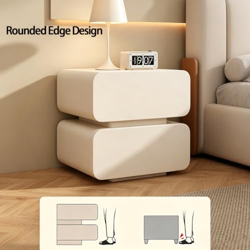 Table salon moderne blanche en cuir design solide et stable