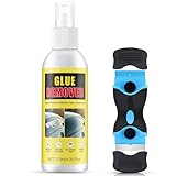 NoxGule Etikettenlöser Spray,Etikettenentferner und Kleberlöser, Klebereste Entferner Auto,Klebereste Entferner Fensterrahmen, Aufkleber Entferner Auto,Einfach Anzuwenden Bequem in Der Anwendung,120ml