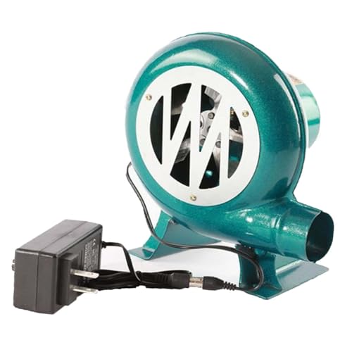 Soplador De Forja Eléctrico para Herrero, Soplador De Aire Centrífugo Eléctrico De 220 V para Barbacoa, Ventilador con Bomba Y Regulador, Encendedor De Fuego(80W)