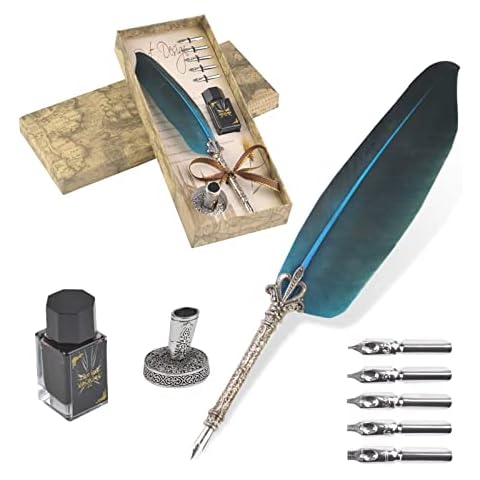 VABNEER Retro Feather Quill Pen Cover
