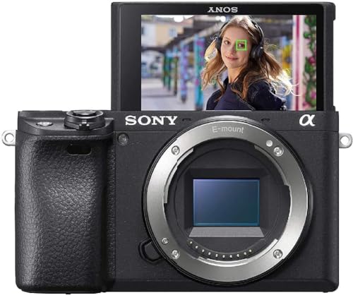 Sony Alpha 6400 | Appareil Photo Numérique Hybride APS-C (24, 2 MP, AF en 0.02s, Suivi des Yeux, 4K HLG, Ecran Selfie Vlogging)