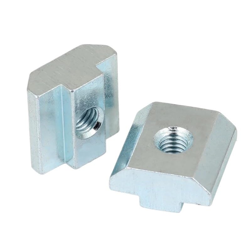 Slot T-Nuts M3 M4 M5 M6 M8 Square Nuts Sliding Hammer Nut for Fastener 2020 3030 4040 4545 Aluminum Profile(30s-m4 20pcs)