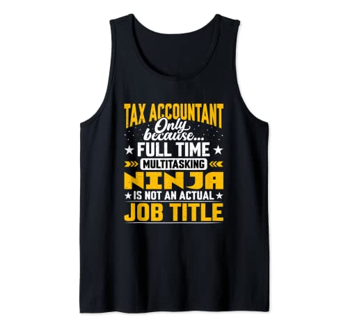 Funny Tax Analyst Auditor Accountant Job Title Camiseta sin Mangas