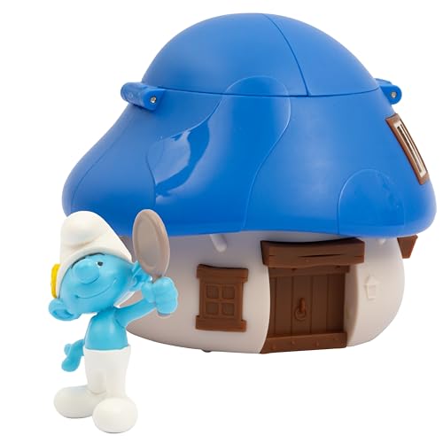 Giochi Preziosi Los Pitufos – Pitufo Vanitoso de 5,5 cm y su casa de los Pitufos con Techo Azul, Mecanismo Recargable y Efecto Sorpresa, para niños a Partir de 3 años Giochi Preziosi Los Pitufos – Pitufo Vanitoso de 5,5 cm y su casa de los Pitufos con Techo Azul, Mecanismo Recargable y Efecto Sorpresa, para niños a Partir de 3 años