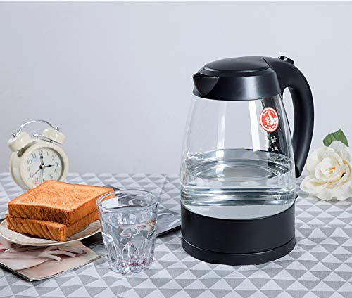 Tetera eléctrica de vidrio 1.7L 2200W con apagado automático miniatura 3