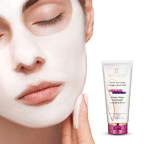 Rivage Natural Dead Sea Minerals Facial Nourishing Fruit Cocktail Mask With Dead Sea Minerals And Shea Butter 200Ml All Skin Types Vegan Friendly, No Animal Testing, No Harsh Chemicals #TOP2
