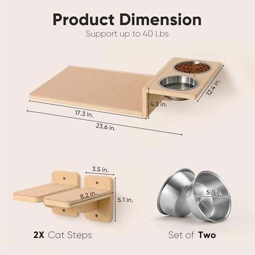 Set de muebles de pared para gatos FUKUMARU 3 en 1 miniatura 3