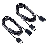Lxuemlu LX-xian1-S NES Classic Extension Cable 3M/10ft, Lxuemlu Super NES Classic Controller Extension Cord for Nintendo SNES Classic Edition-2017 and Mini NES Classic Edition-2016 (2 Pack)