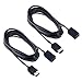 NES Classic Extension Cable 3M/10ft, Lxuemlu Super NES Classic Controller Extension Cord for Nintendo SNES Classic Edition-2017 and Mini NES Classic Edition-2016 (2 Pack)